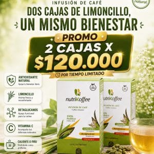 Combo 2 Cajas Display x 20 sobres.: Infusión Limoncillo, Betaglucanos y Vitamina C